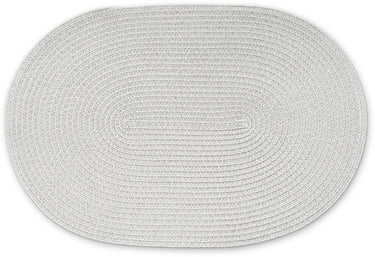 Continenta placemat ovaal, placemat, placemat, synthetische vezel, lichtgrijs, 45 x 31 cm, 6619