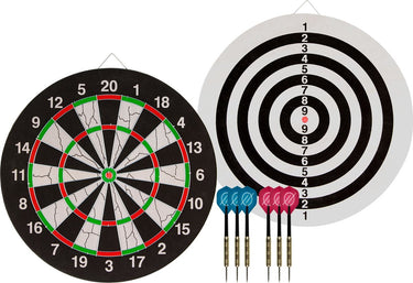 Faver dartbord set - flock ii - incl. 6 dartpijlen - diameter 45 cm
