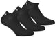 Fila - invisible socks 3-pack - sneakersokken - 43-46 - zwart 43-46