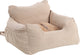 Flamingo autostoel hond – autostoel megan beige – 56x50x17cm – wasbare hoezen antislip bodem – veilig comfortabel reizen