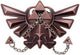 Eureka iq-puzzel - zelda hyrule crest - metaal - niveau 6