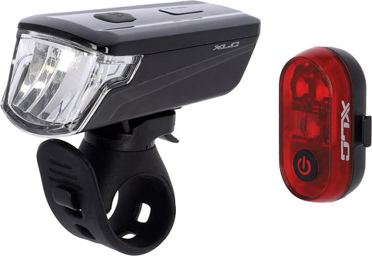 Xlc altair plus cl-s23 fietsverlichtingset – led – usb oplaadbaar