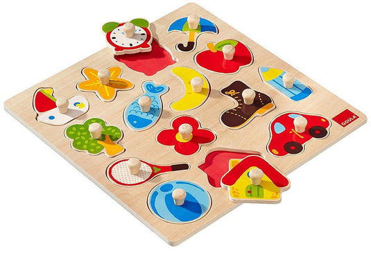 Jumbo goula noppenpuzzel silhouet - 15st.