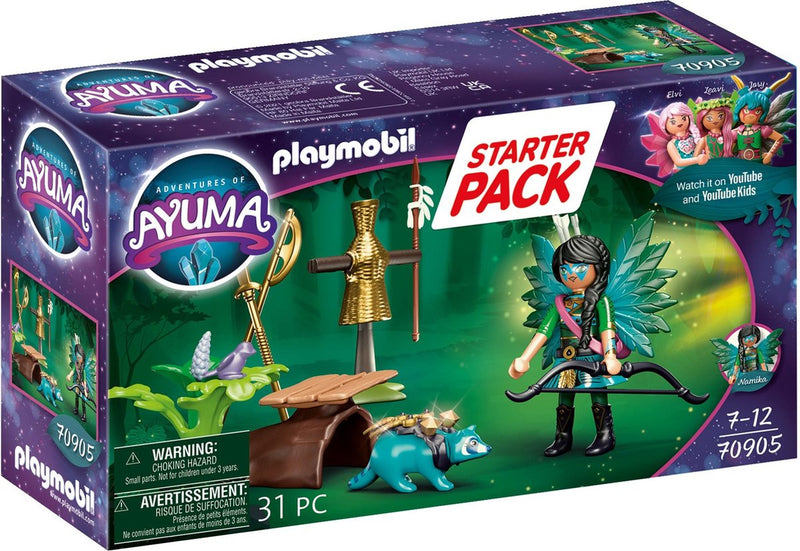 Afbeelding laden in galerijviewer, Playmobil ayuma starterset knight fairy met wasbeer - 70905
