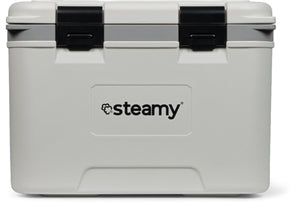 Steamy marine 21 - middelgrote koelbox inclusief verdeelwand en inlegbakje - 21 liter - frigobox - wit