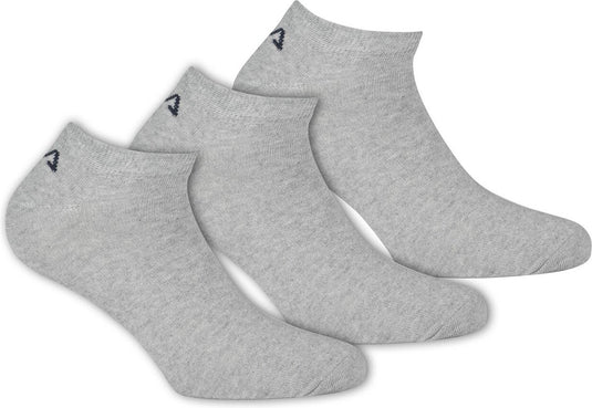 Fila - invisible socks 3-pack - unisex sokken - 39-41 - grijs