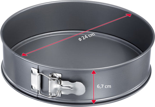 Westmark springvorm, taartvorm, ø 24 cm, met antiaanbaklaag, koudgewalst staal, back meister, antraciet, 32642270