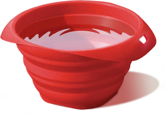 Kurgo collaps a-bowl - opvouwbare reisvoerbak - hondenvoerbak - rood