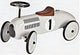 Goki loopauto - wit - 73,5x35x40cm - metaal en kunststof - 1 jaar