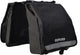 Oxford dubbele fietstas - fietstas - dubbele fietstas met handgreep - reflecterende details - 2x 10 liter - zwart - waterafstotend - elektrische fietstas - 20 liter totaal