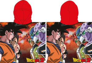 Merkloos sans marque dragonball z badponcho 55x110cm sneldrogend