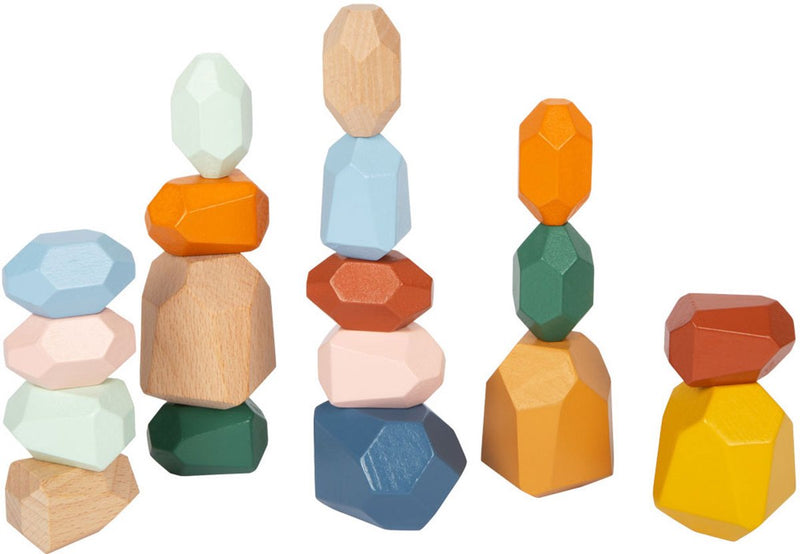 Afbeelding laden in galerijviewer, Small foot - houten balans blokken safari, 18dlg.
