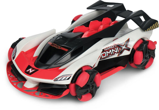 Nikko rc auto nano omni x galactic rood bestuurbare auto - 14km h - spint 360 graden coole stunts - vanaf 6 jaar- 20 cm
