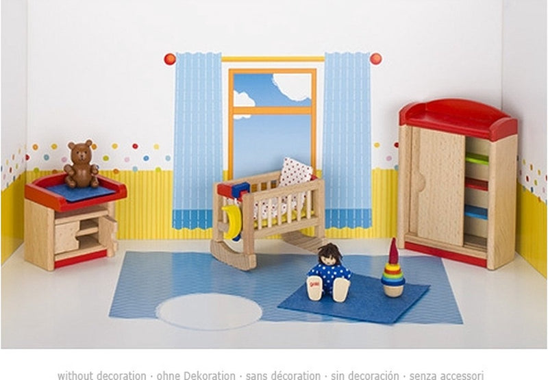 Afbeelding laden in galerijviewer, Goki babykamer voor poppenhuis
