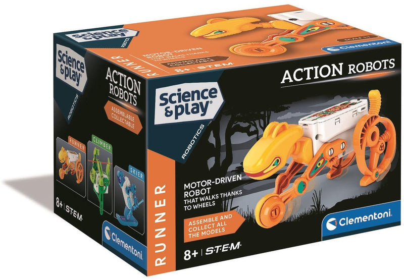 Afbeelding laden in galerijviewer, Clementoni wetenschap en spel action robots - runner
