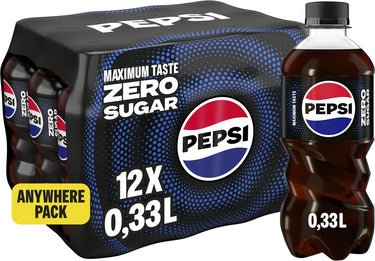 Pepsi - zero sugar - 12 x 330 ml - voordeelverpakking
