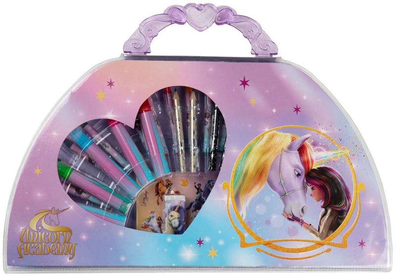 Afbeelding laden in galerijviewer, Undercover unicorn academy kleurkoffer, 51dlg
