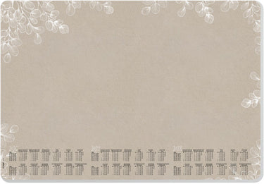 Sigel bureau onderlegger - formaat a2 - natural eucalyptus - met kalender 2026 2027 2028 - afgeronde hoeken - si-h6316