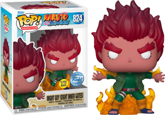 Funko pop! animation might guy eight gates gitd 824 naruto exclusive