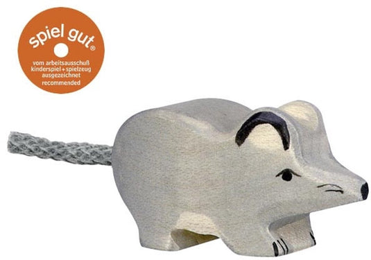 Holztiger muis. 5,5 cm.