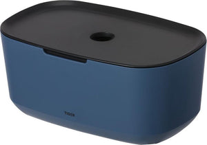Tiger tess - opbergbox met deksel - blauw zwart