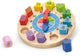 Vigatoys viga toys® puzzelklok met geometrische vormen