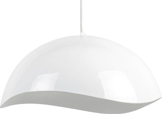 Leitmotiv hanglamp waved - wit - ø50cm - scandinavisch - hanglampen eetkamer, slaapkamer, woonkamer