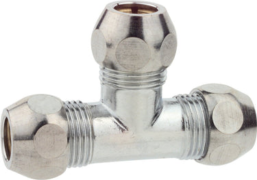 Kirchhoff ms knelfitting-t-stuk - chroom - 3 8 x 10 mmq
