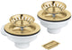 Grohe toebehoren - afvoerzeef voor spoelbak met accessoires, geborsteld cool sunrise 40997gn0