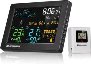 Bresser weerstation - meteotemp baro - met kleurendisplay - voor binnen en buiten