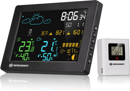 Bresser weerstation - meteotemp baro - met kleurendisplay - voor binnen en buiten