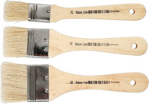 Creativ company nature line verniskwasten set 25-50mm 3 stuks