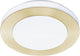 Eglo led carpi plafondlamp - led - ø 30 cm - goud wit