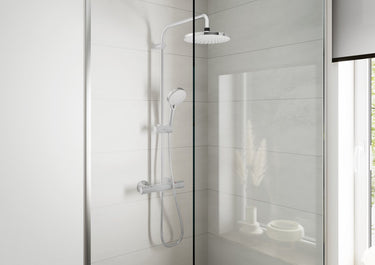 Hansgrohe vernis blend - showerpipe - chroom - met thermostaat