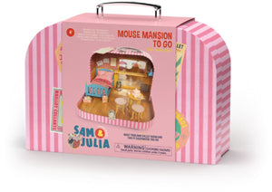 Het muizenhuis sam julia - muizenhuis to go - ella's balletkamer - diy knutselset - logeerkoffertje -