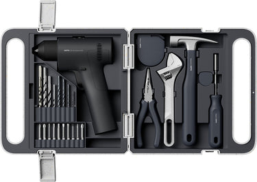 Hoto 16v cordless drill tool kit brushless – accuboormachine gereedschapsset borstelloos – complete gereedschapsset – 50 nm – 2 snelheden – usb-c oplaadbaar – inclusief handgereedschap bits