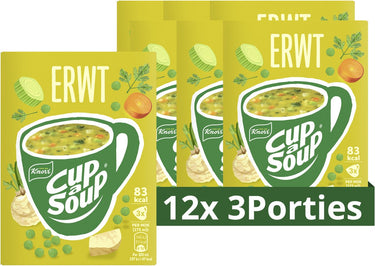 Knorr cup a soup - erwt - zonder smaakversterkers, kleurstoffen en conserveermiddelen - 36 porties