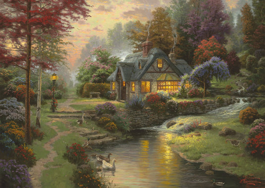 Schmidt - legpuzzel - rustige avondstemming - thomas kinkade - 1000 stukjes - volwassenen - vanaf 12 jaar