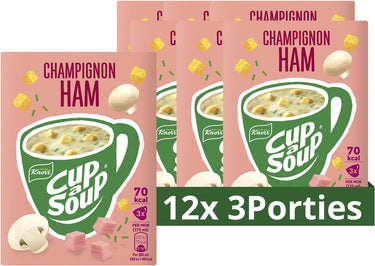 Knorr cup a soup- champignon ham- zonder smaakversterkers en kleurstoffen - 36 porties