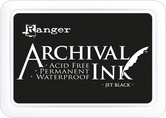 Ranger industries ranger archival permanent ink pad - jet black - zwart