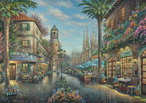 Schmidt - legpuzzel - spaans straatcafé - thomas kinkade studios - 1000 stukjes - volwassenen - vanaf 12 jaar