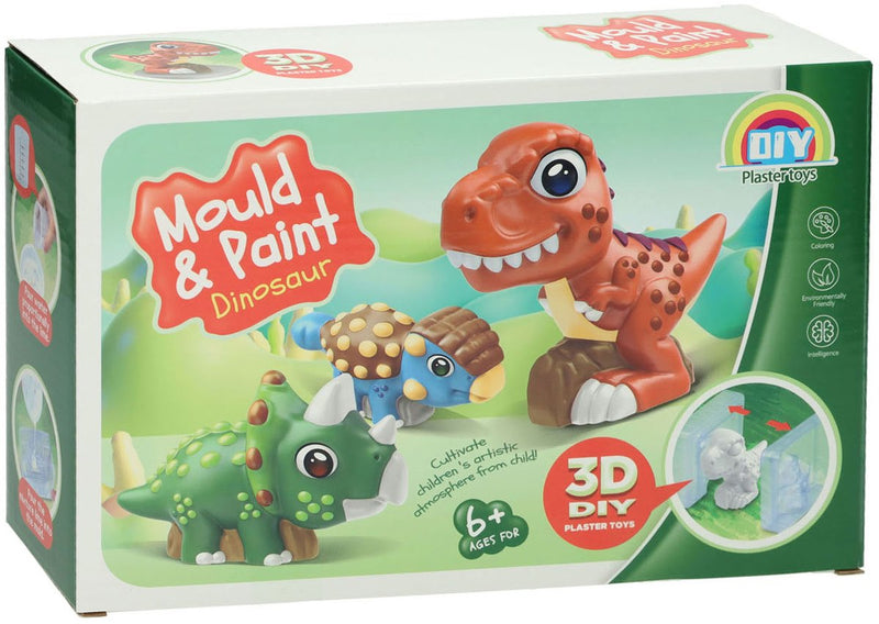 Afbeelding laden in galerijviewer, Lobbes speelgoed bv lobbes knutselset dino 3d gieten en schilderen voor kinderen.
