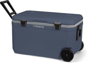 Steamy cool 70 roller - grote koelbox op wielen - 70 liter - frigobox - blauw
