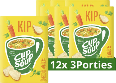 Knorr cup a soup - kip - zonder smaakversterkers, kleurstoffen en conserveermiddelen - 36 porties