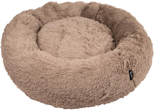 District 70 fuzz donut hondenmand - mocca - extra large ø 100 cm