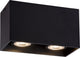 Lucide bodi - plafondspot (plafondlamp) - 2xgu10 (mr16) - zwart