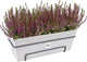 Elho loft urban balkonbak allin1 50 - plantenbak voor balkon buiten - ø 49.0 x h 20.5 cm - wit