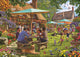 Falcon jumbo legpuzzel 1000 stukjes - kleurrijke pubtuin puzzel.