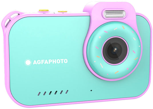 Agfaphoto compact arkcw2bl digitale camera compactcamera 12 mp cmos blauw, roze