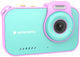 Agfaphoto compact arkcw2bl digitale camera compactcamera 12 mp cmos blauw, roze